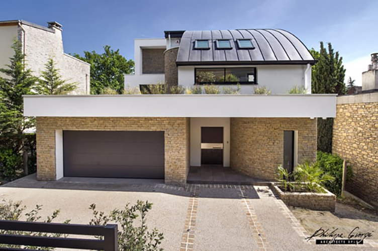 garage maison architecte moderne