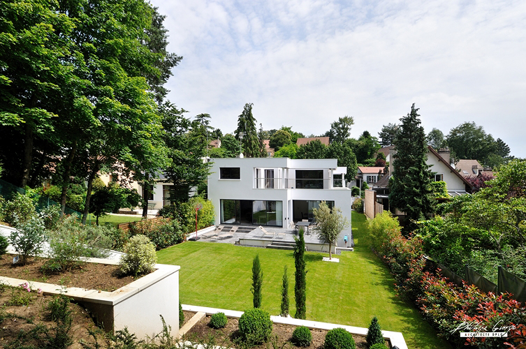 jardin maison moderne