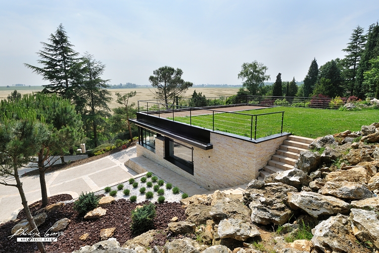 toit vegetalisé maison moderne